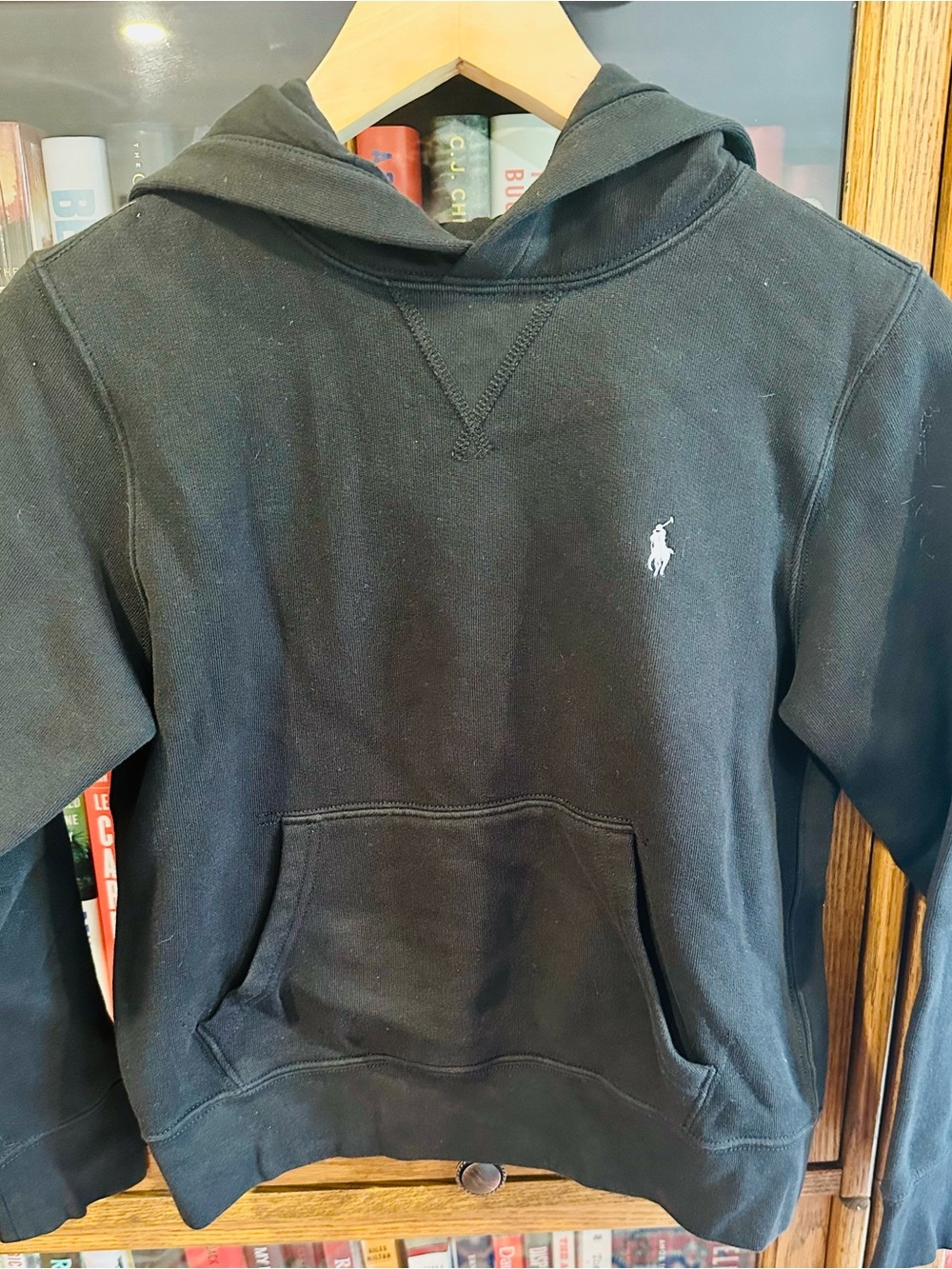 Ralph Lauren Black Boys 10-12 Hooded Sweatshirt